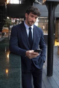 Pánské piqué sako Essential