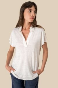 Dámská lněná polokošile Classic