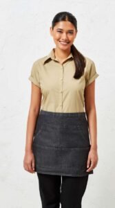 Unisex denimová zástěra Solid