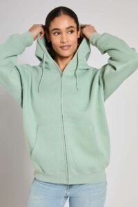 Unisex elastická mikina s kapucí Solid